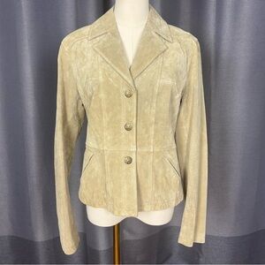 Wilsons Leather Tan Suede Blazer Jacket M